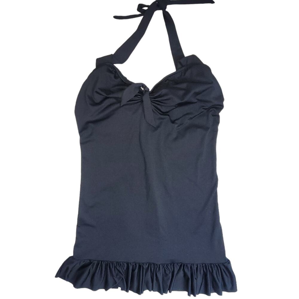 Pin Up Doll Halter Swimwear Dress Women's Size XL